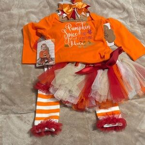 Essentials Orange Pumpkin Spice Kids Costume
